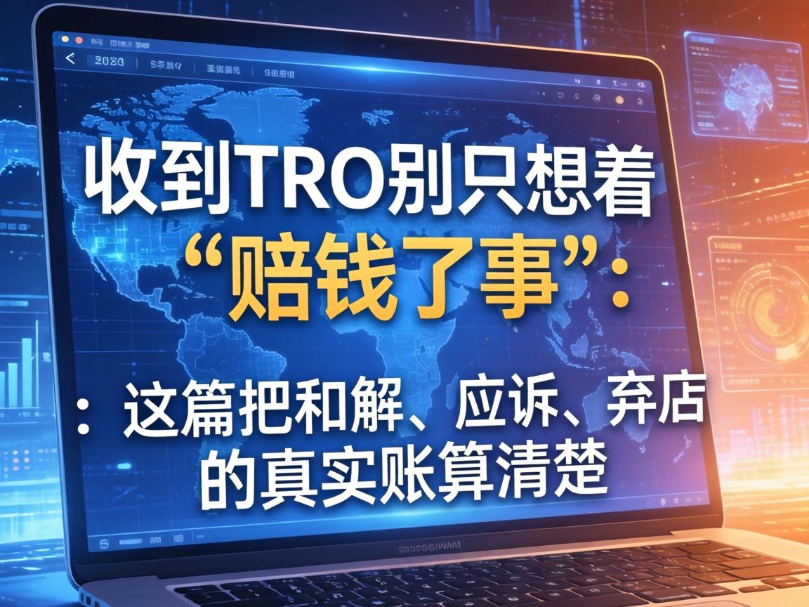收到TRO别只想着“赔钱了事”:这篇把和解、应诉、弃店的真实账算清楚