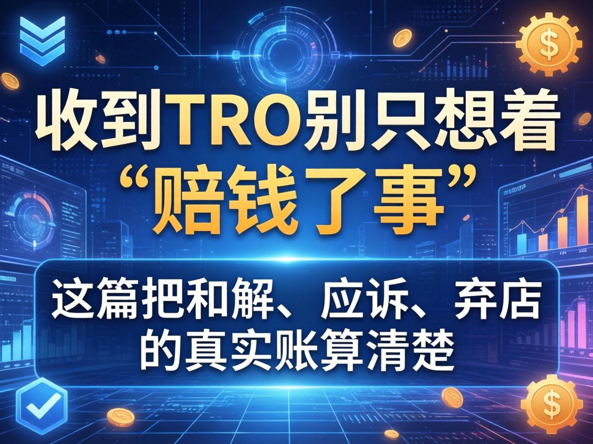 收到TRO别只想着“赔钱了事”:这篇把和解、应诉、弃店的真实账算清楚