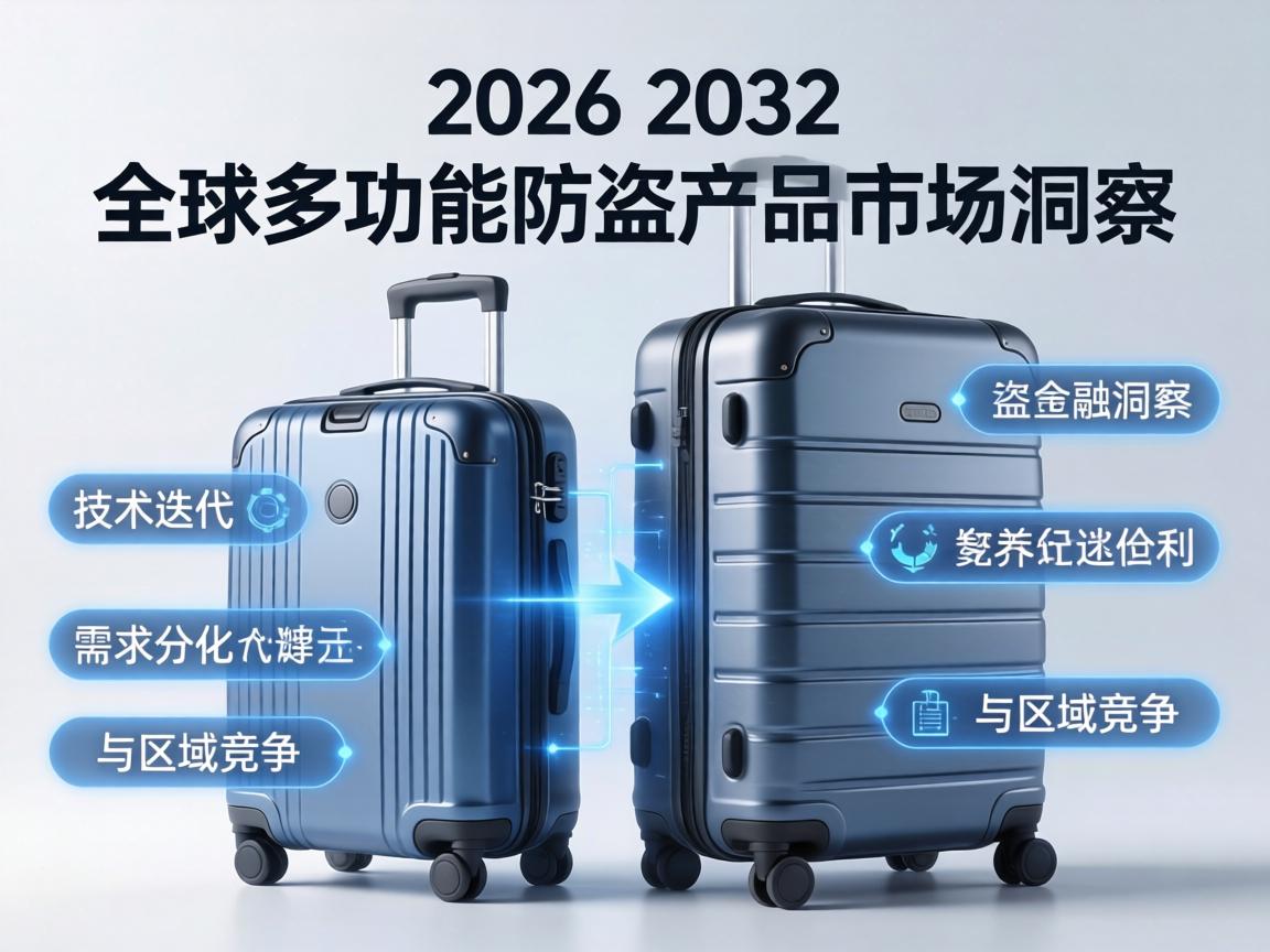 2026-2032全球多功能防盗行李产品市场洞察:技术迭代、需求分化与区域竞争