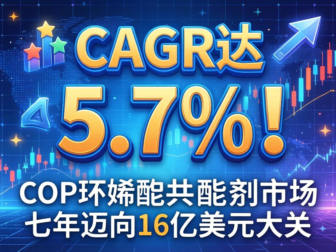 CAGR达5.7%！COP环烯烃共聚物市场七年迈向16亿美元大关