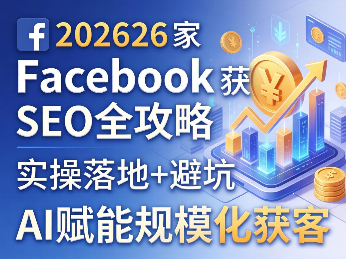 2026 Facebook获客SEO全攻略:实操落地+避坑,AI赋能规模化获客
