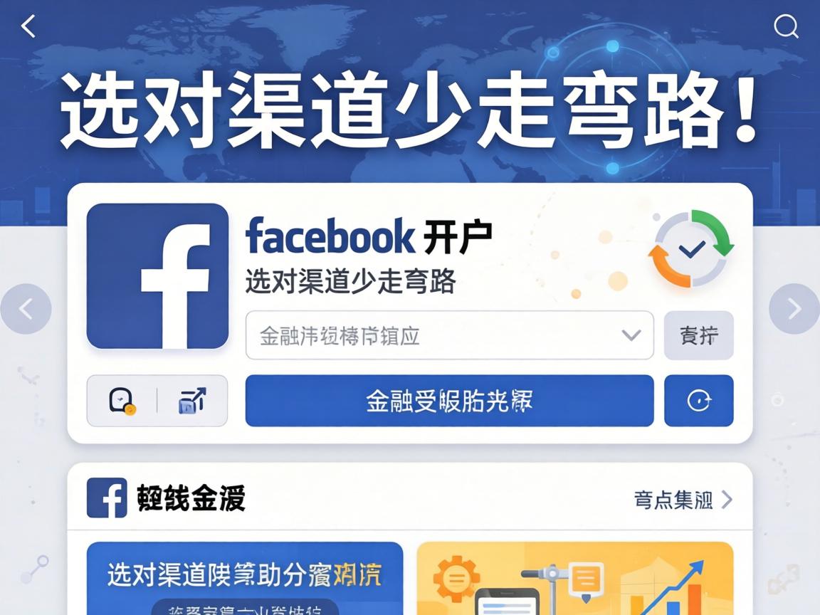 Facebook开户，选对渠道少走弯路！