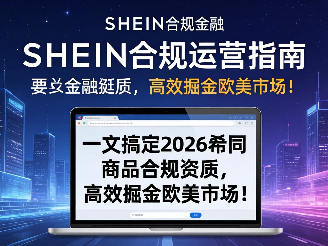 SHEIN合规运营指南：一文搞定2026希音商品合规资质，高效掘金欧美市场！