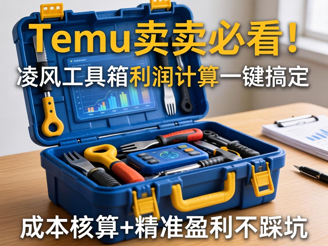 Temu卖家必看!凌风工具箱利润计算一键搞定,成本核算+精准盈利不踩坑