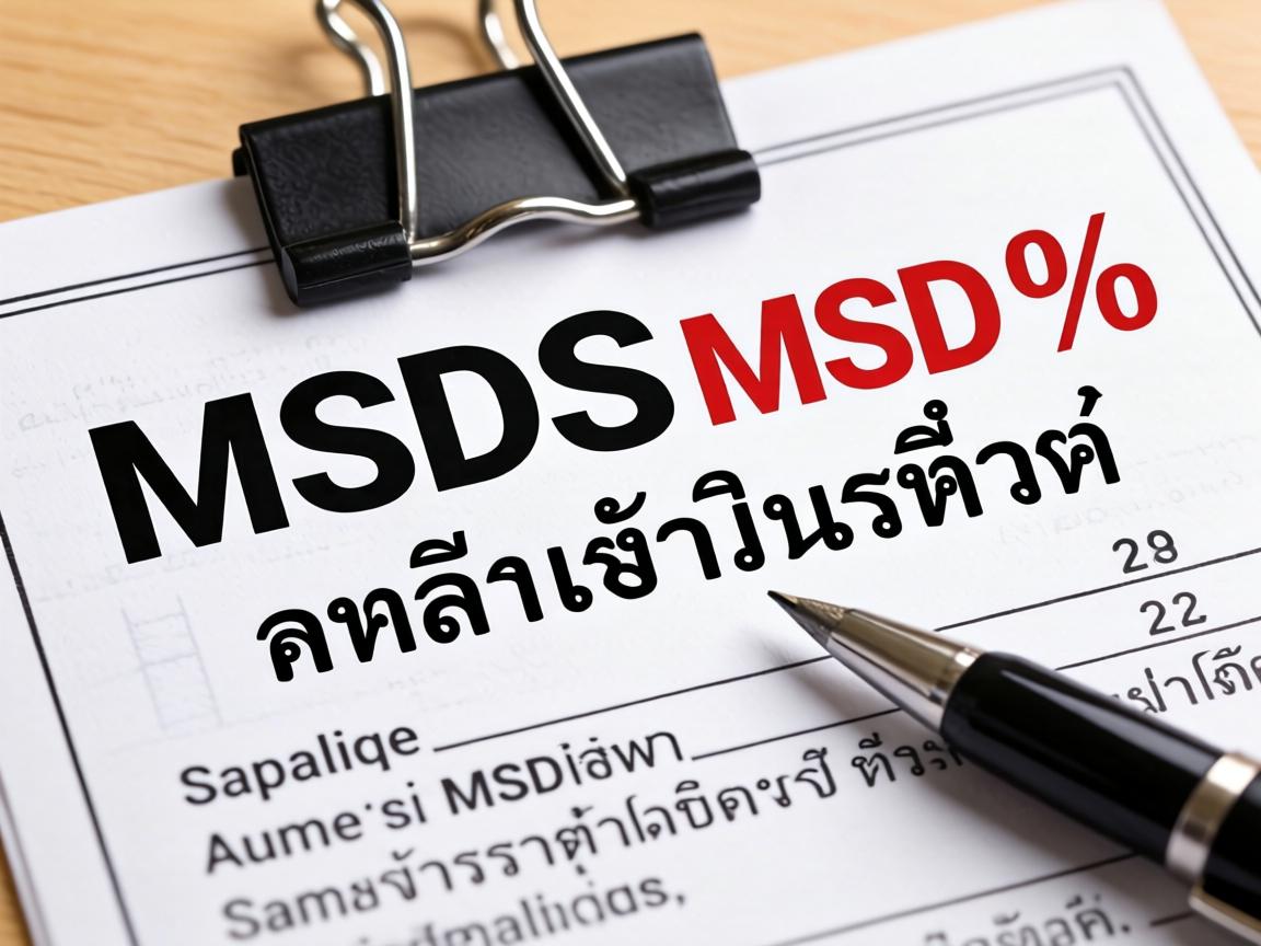 MSDS物质安全数据表是什么含义/一份MSDS价格多少钱/泰国泰语MSDS翻译