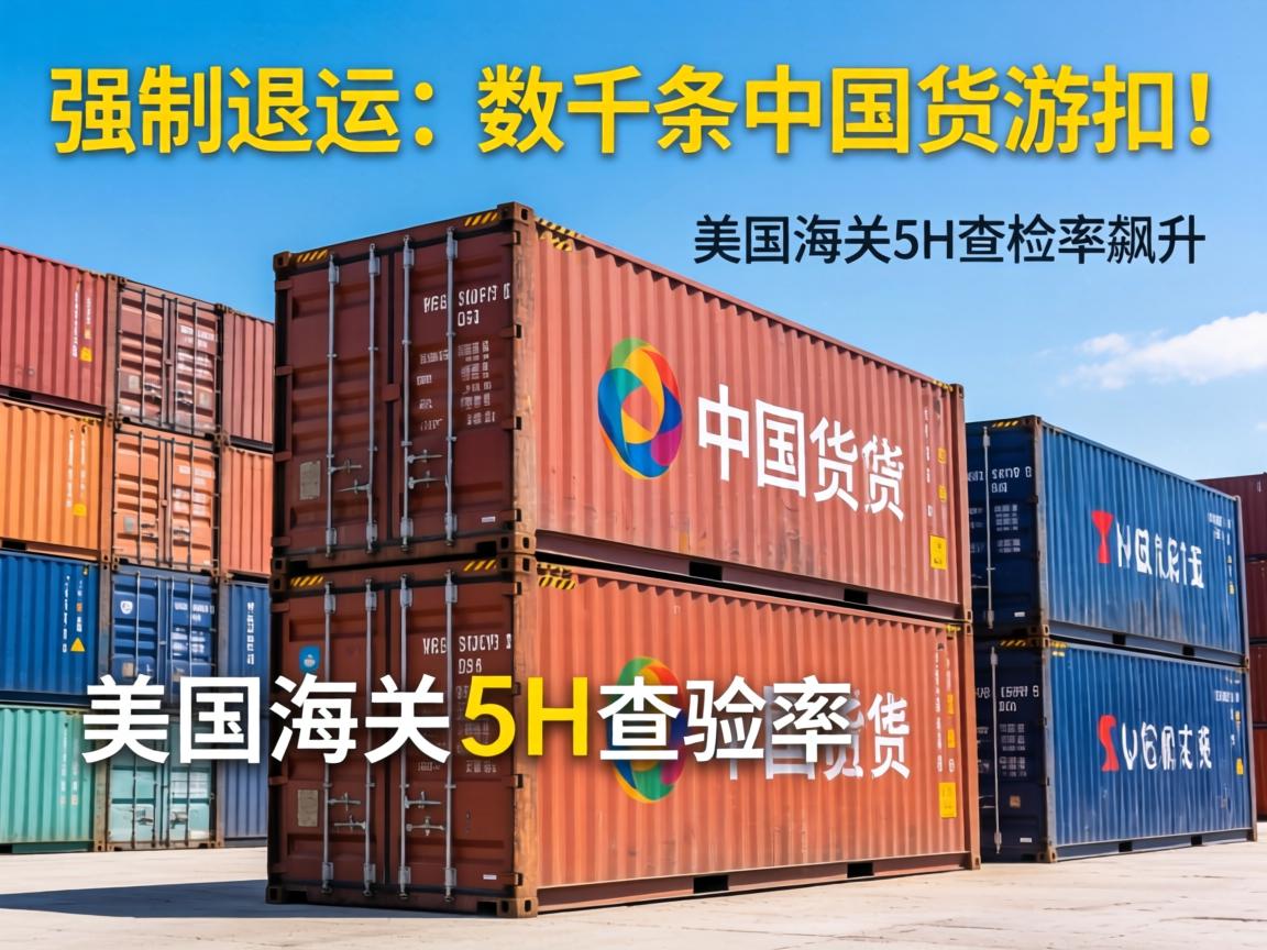 强制退运！数千条中国货柜被扣！美国海关5H查验率飙升