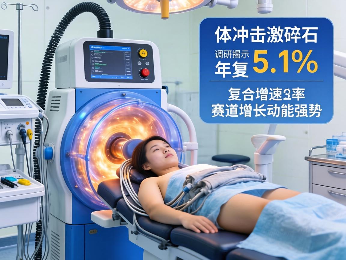 聚焦体外冲击波碎石机：调研揭示年复合增长率5.1%，赛道增长动能强劲