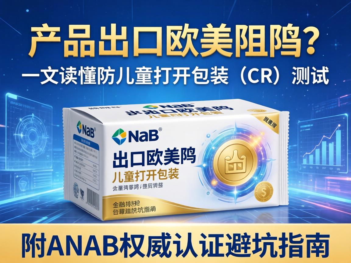 产品出口欧美受阻?一文读懂防儿童打开包装(CR)测试,附ANAB权威认证避坑指南