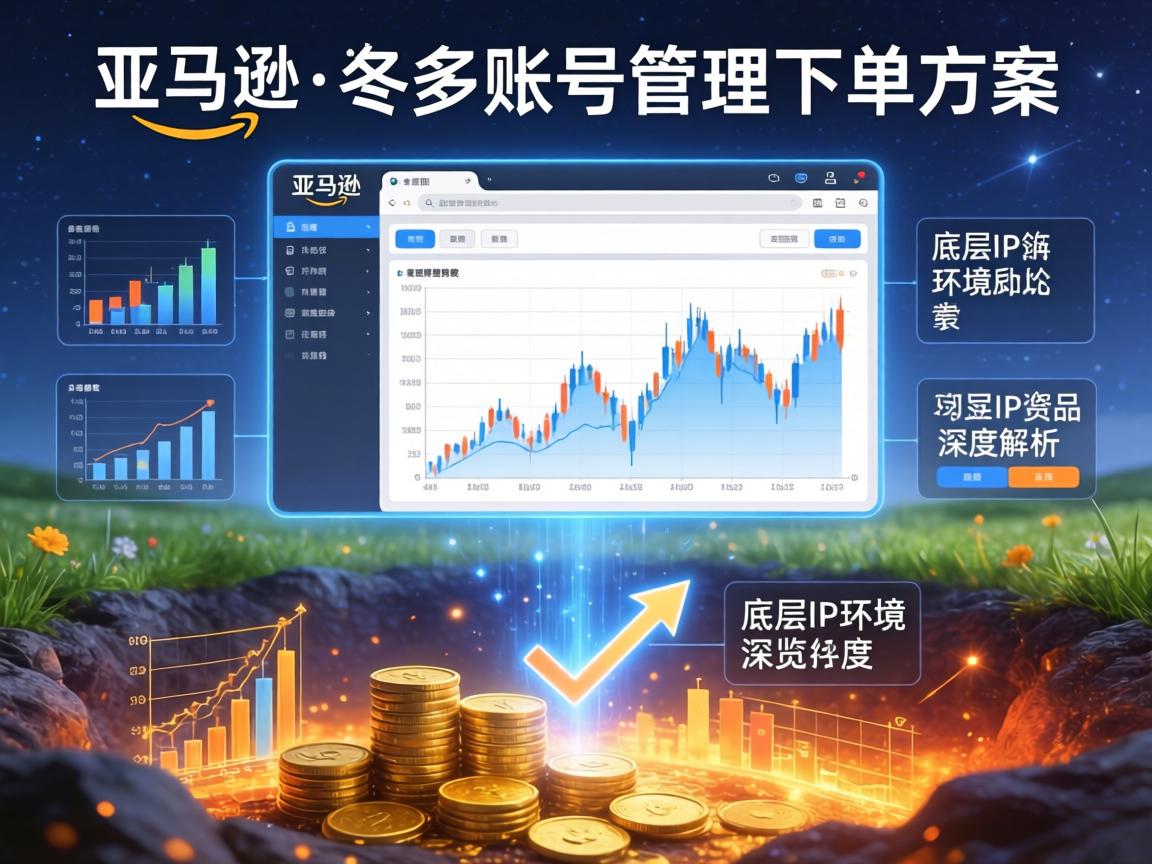 亚马逊多账号管理下单方案:从底层IP环境到浏览器深度解析