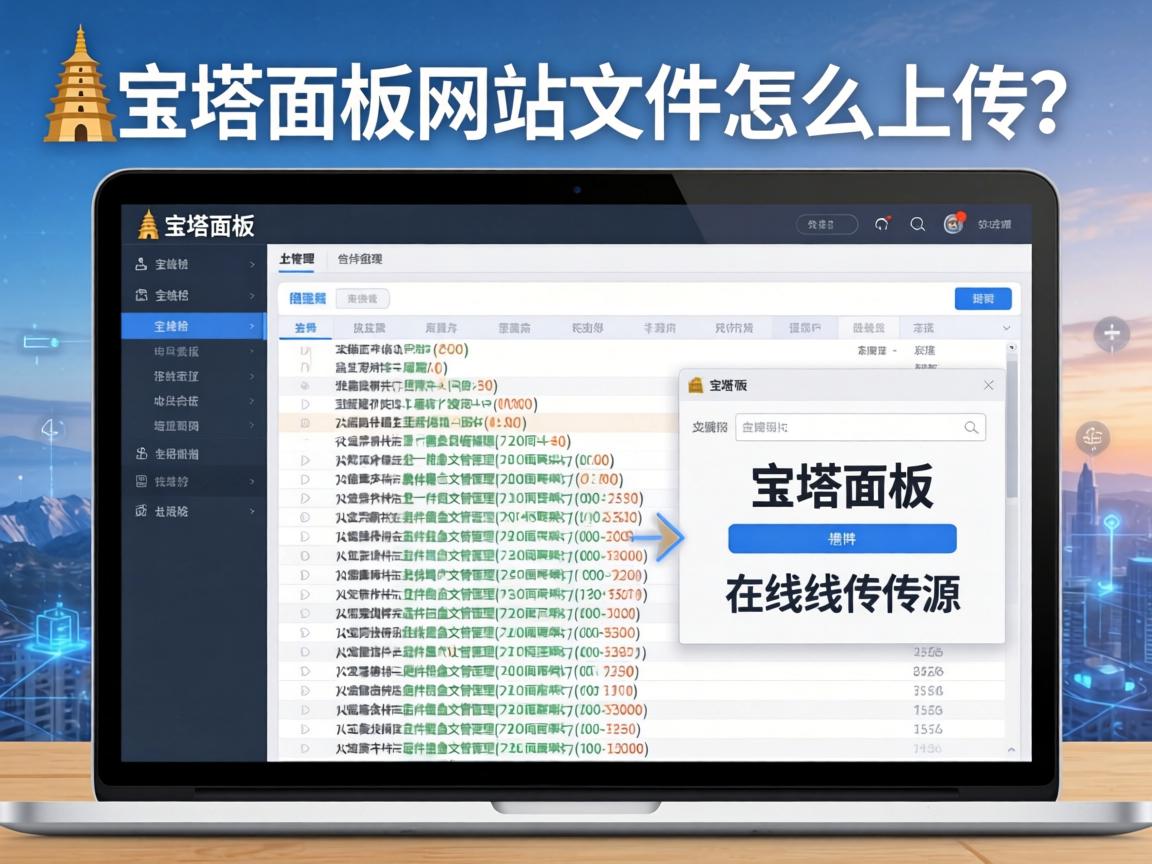 宝塔面板网站文件怎么上传？使用宝塔面板在线文件管理器上传源码