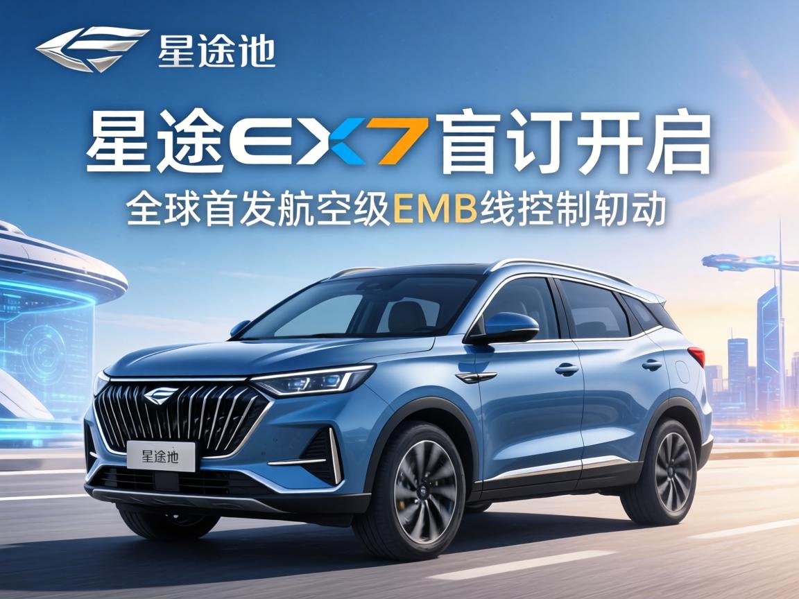 星途EX7盲订开启，全球首发航空级EMB线控制动