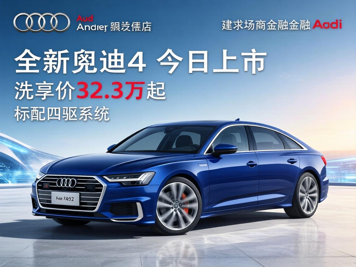 全新奥迪A6L今日上市，先享价32.3万起，标配四驱系统