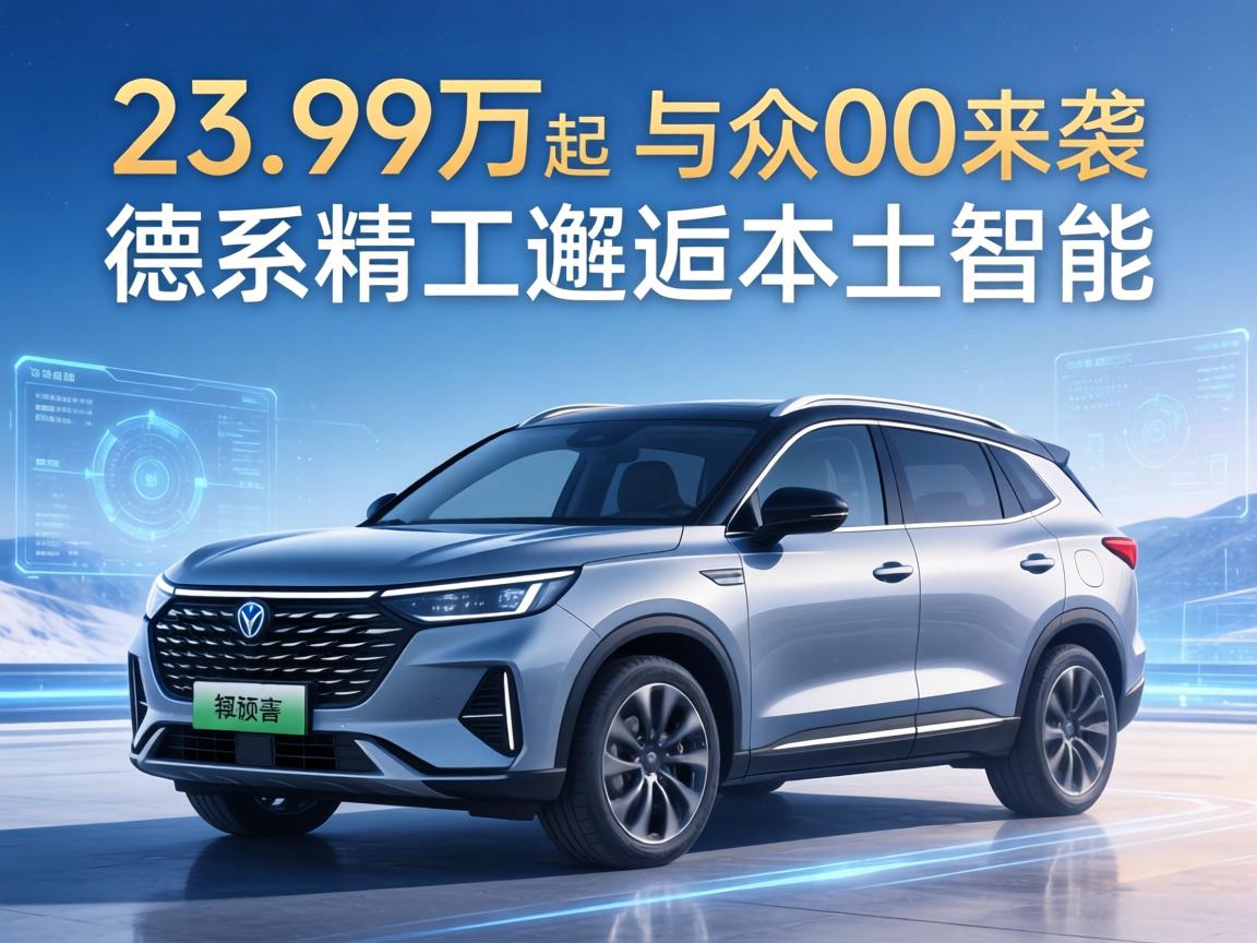 23.99万起预售 与众08来袭 德系精工邂逅本土智能
