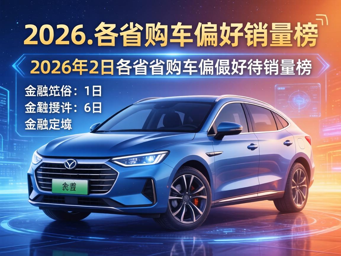 2026年2月各省购车偏好销量榜