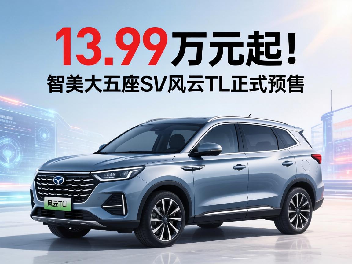 13.99万元起！智美大五座SUV风云T9L正式预售