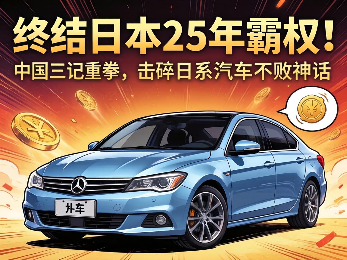 终结日本25年霸权！中国三记重拳，击碎日系车不败神话