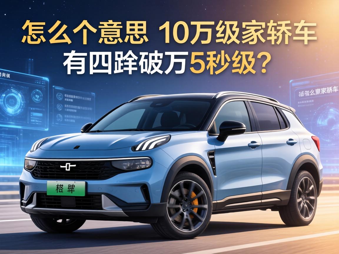 怎么个意思?10万级家轿车有四驱破百5秒级?