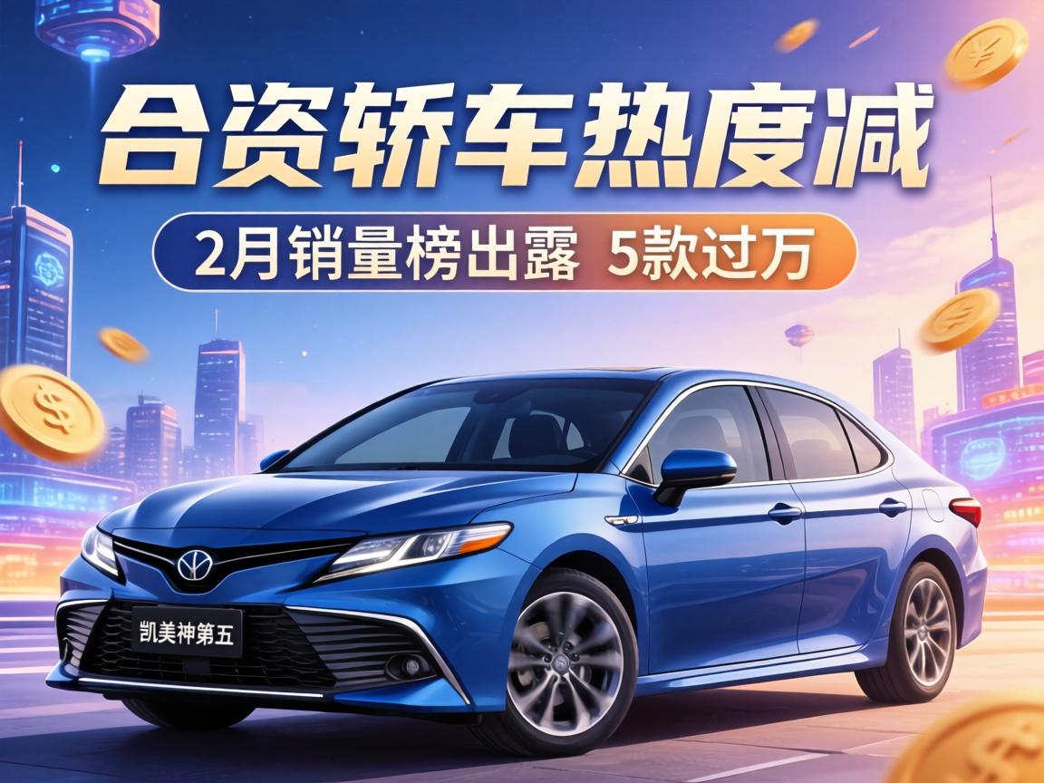 合资轿车热度不减！2月销量榜出炉 5款过万 凯美瑞第五