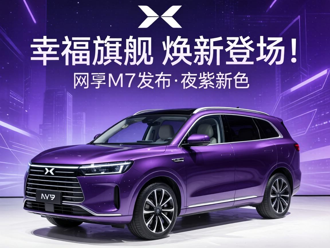 幸福旗舰，焕新登场！问界M7发布夜紫新色