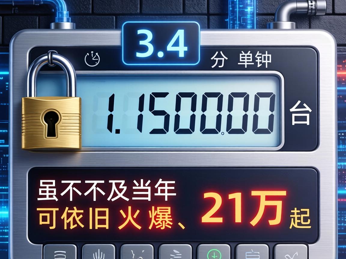 34分钟锁单15000台，虽不及当年可依旧火爆，21万起