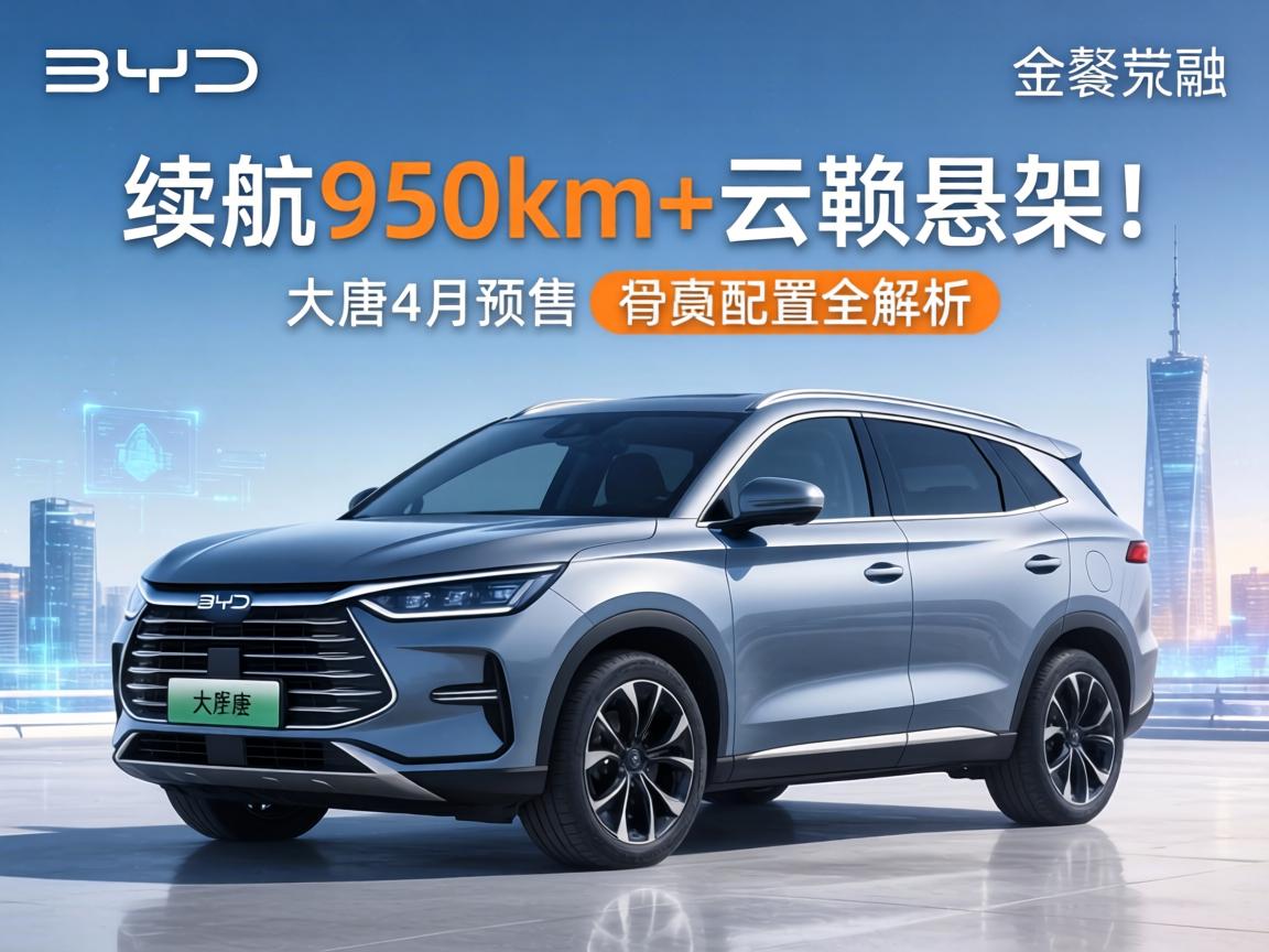 续航950km+云辇悬架!比亚迪大唐4月预售,配置全解析